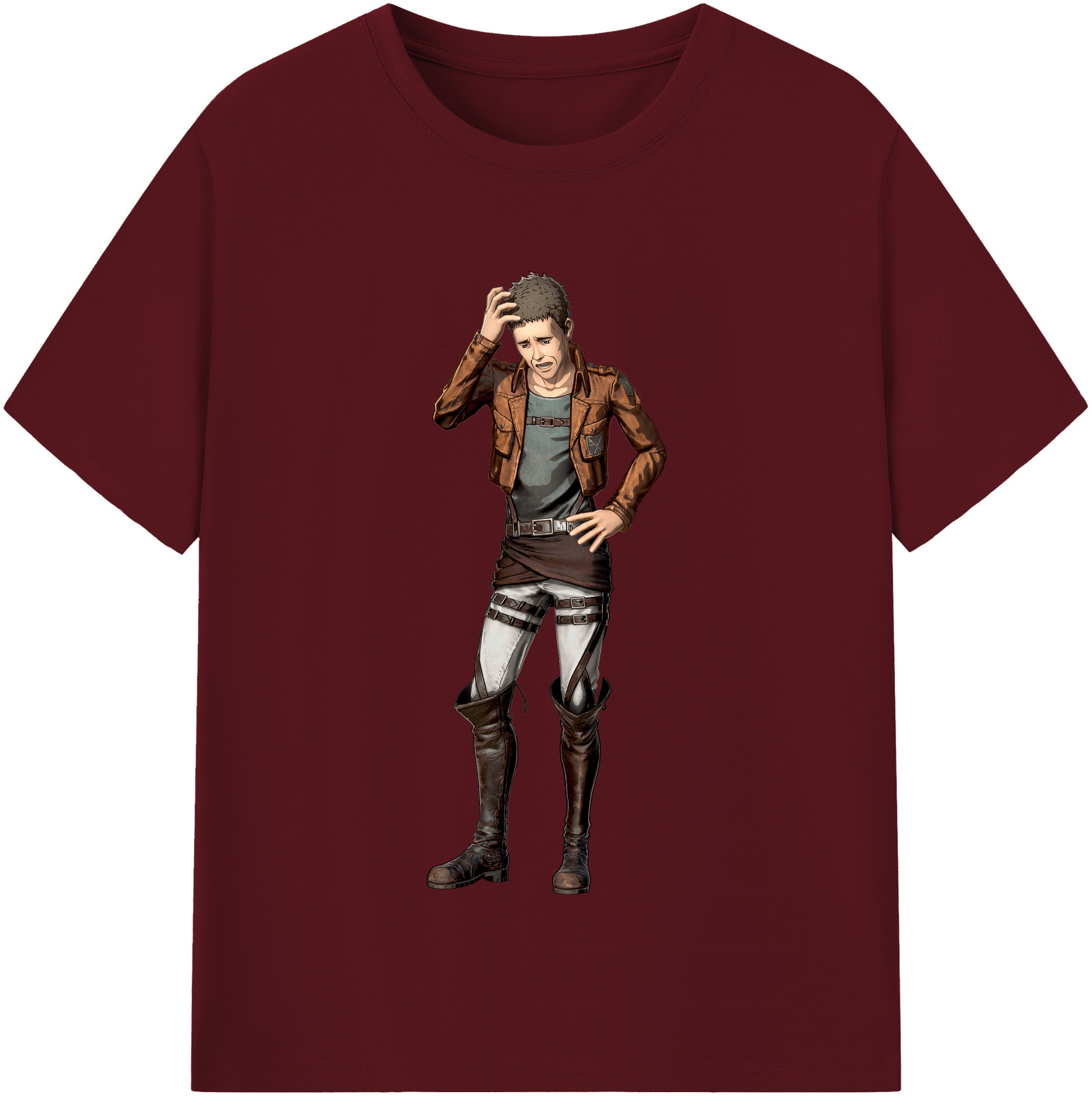 （画像用） 進撃の巨人 Attack on Titan 綿100％半袖Tシャツ（フロントプリント）